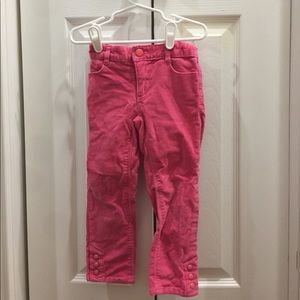 Pink corduroys for girls